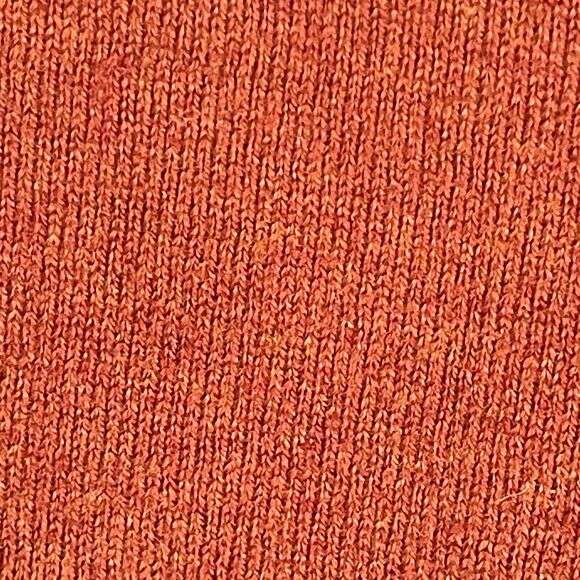 Eddie Bauer Lambswool Wool Blend Cardigan Orange Sweater Womens SIZE MEDIUM - Picture 8 of 9